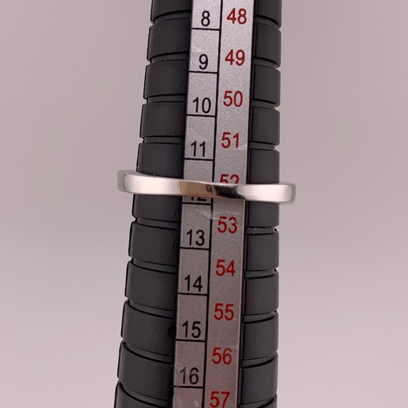 RUBY RING PRINCESS CUT 925 Sterling Silver CZ Size 6 Lab Created JULY birthstone - Picture 12 of 12